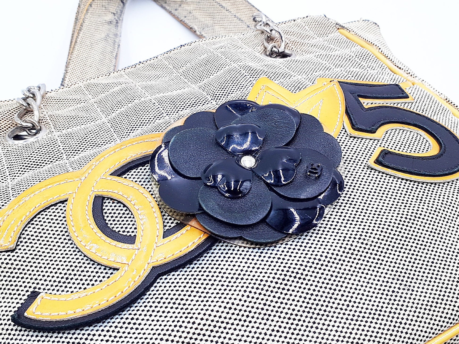 CHANEL Camellia Coco Mark CC No.5 Chain Handbag, 10 Series