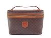 CELINE Macadam Pattern Gold Hardware Leather Vanity Bag