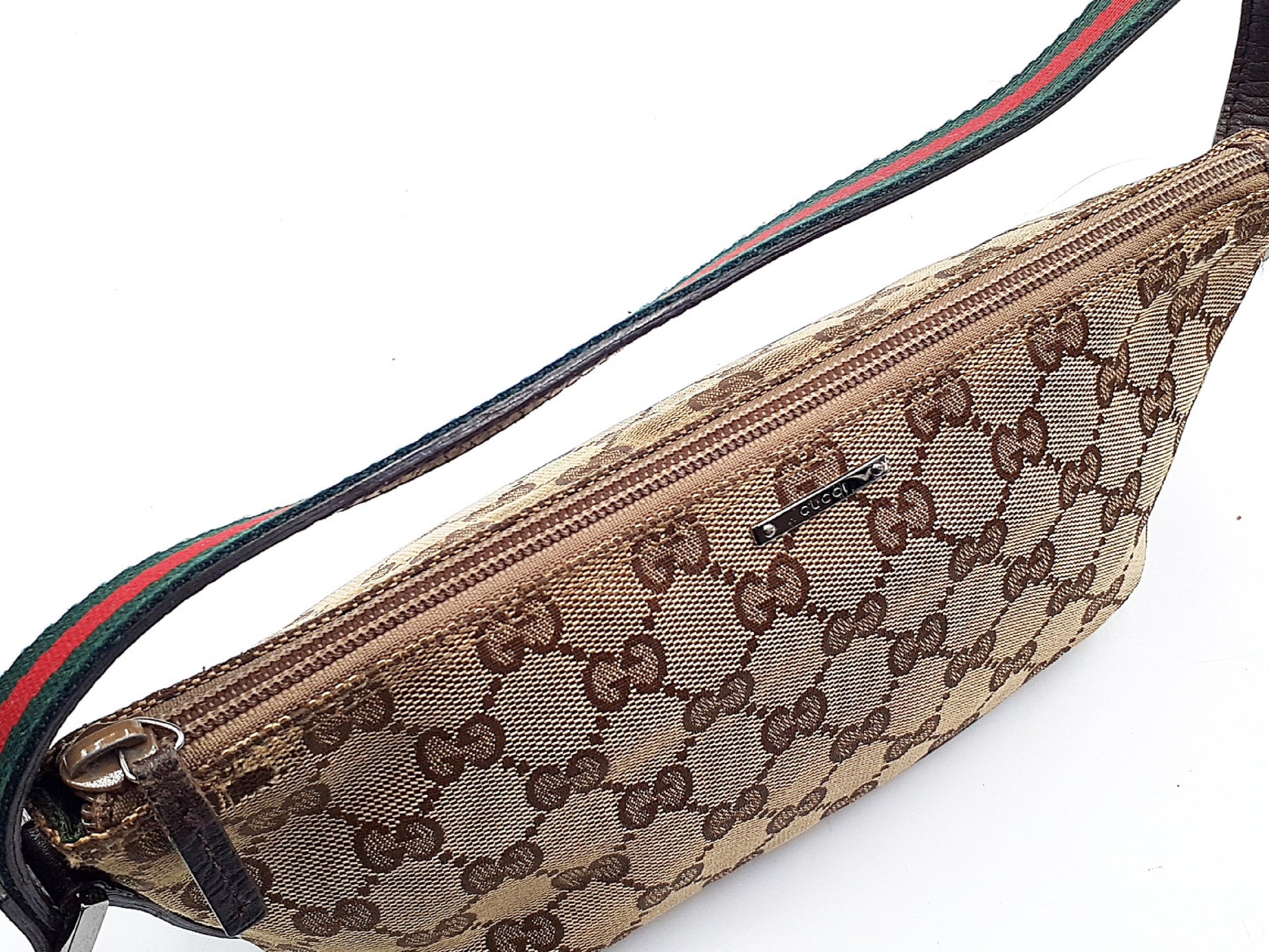 GUCCI GG Canvas Sherry Line 141809 Pouch