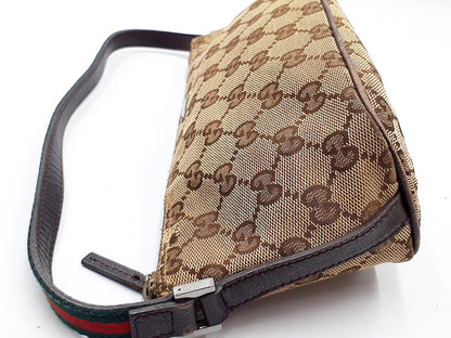 GUCCI GG Canvas Sherry Line 141809 Pouch