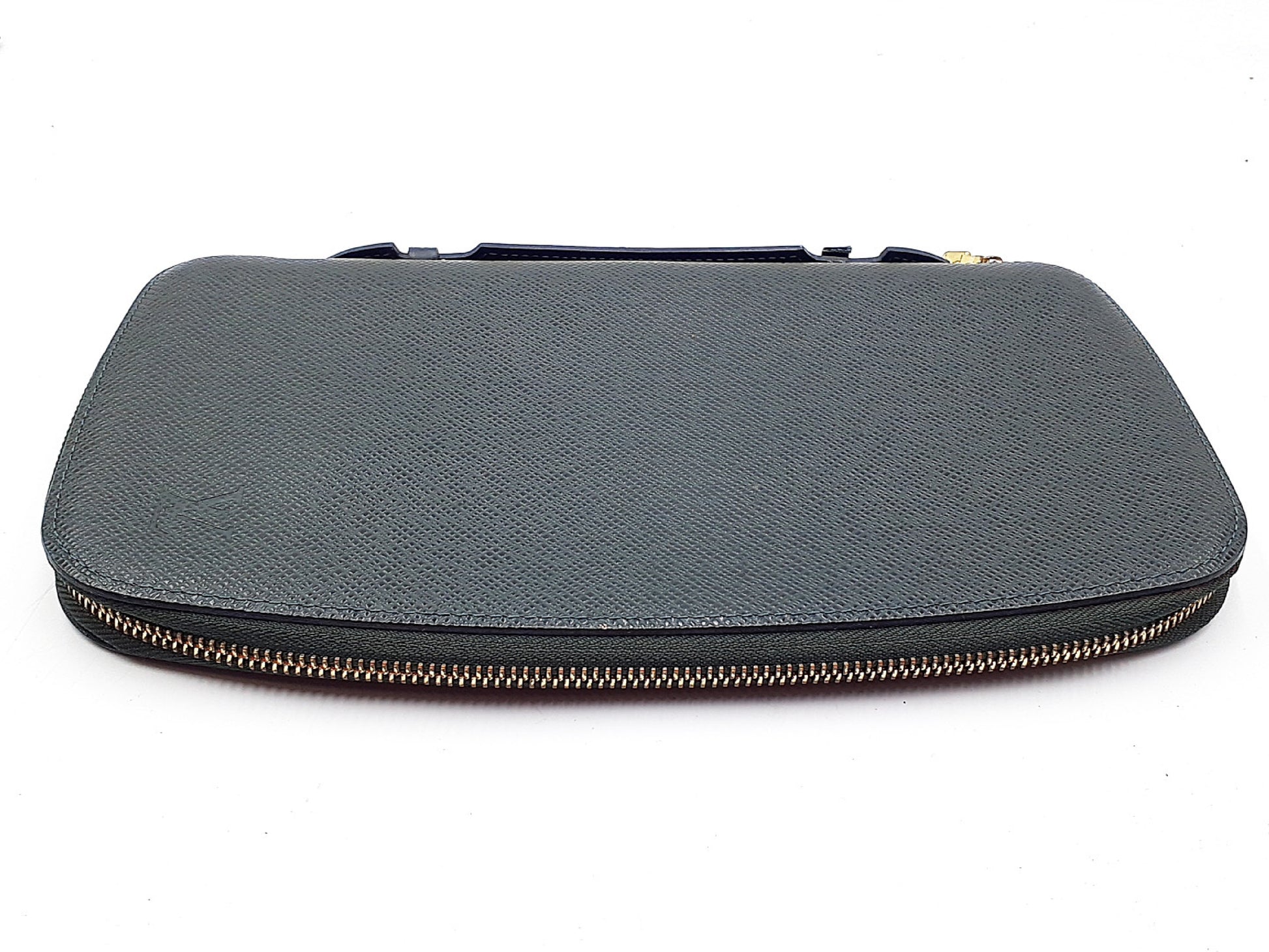 LOUIS VUITTON 4-Piece Set: Taiga Organizer, Monogram Cigarette Case, Damier Monogram iPhone Case, and Other Accessories