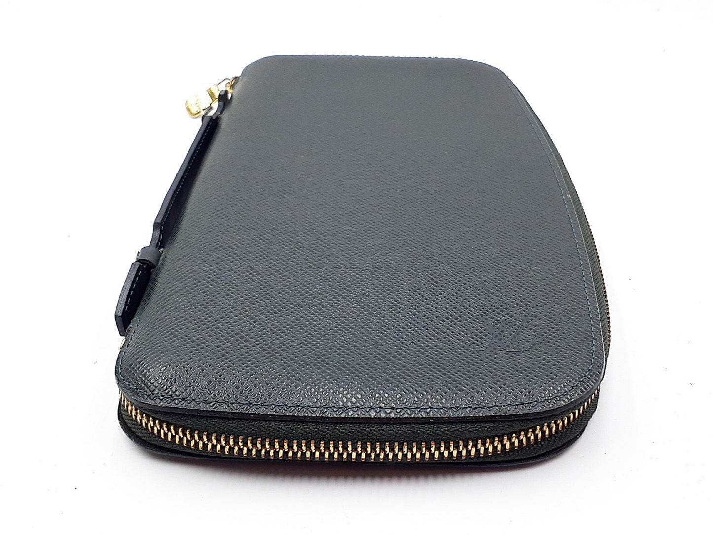 LOUIS VUITTON 4-Piece Set: Taiga Organizer, Monogram Cigarette Case, Damier Monogram iPhone Case, and Other Accessories