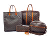 LOUIS VUITTON 4-piece set: Monogram Sac Plat Reporter PM, Pochette Twin GM, and Porte-Document Voyage bag