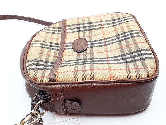 BURBERRY Nova Check Leather Bag 4-Piece Shoulder Bag Set