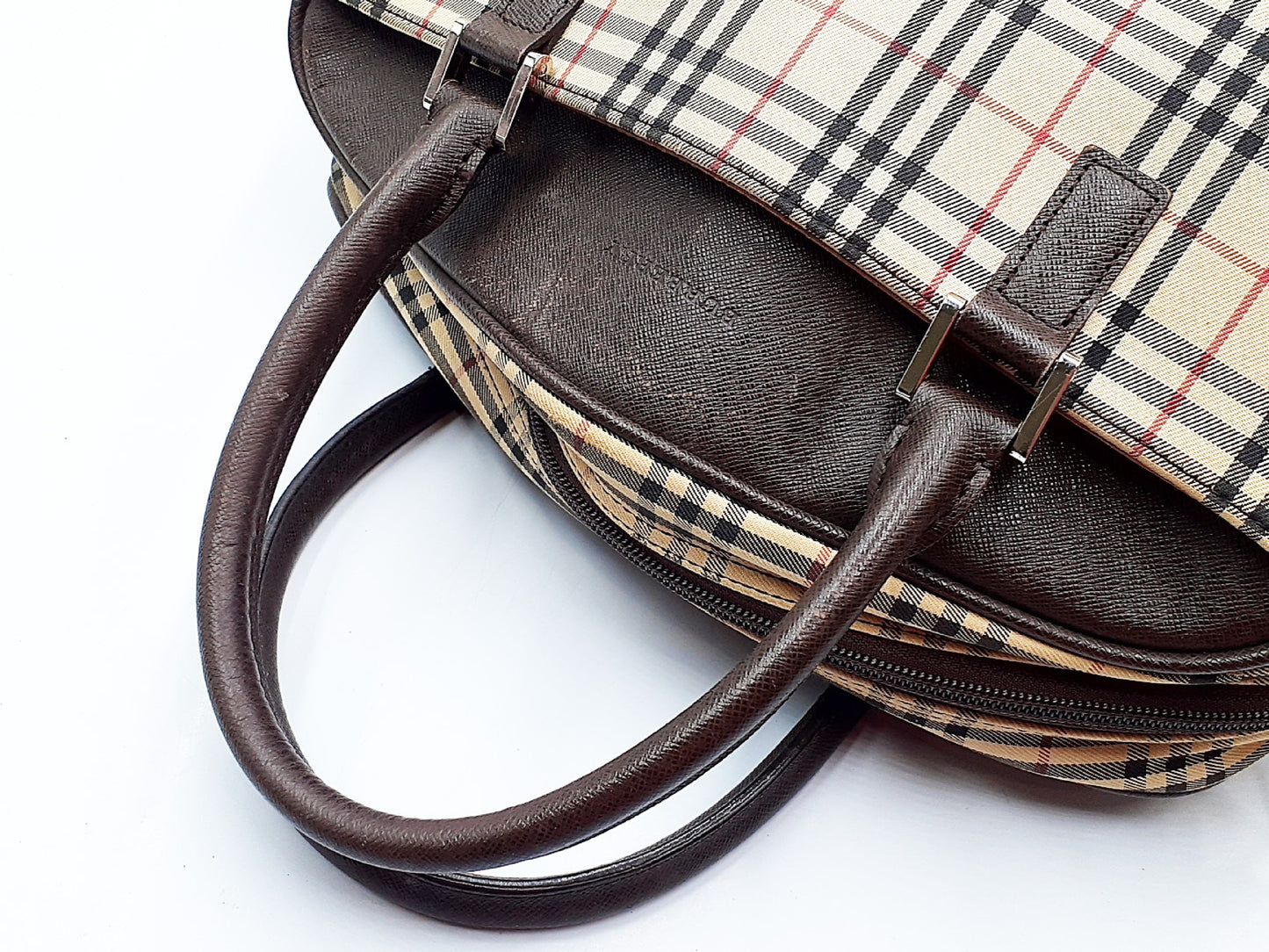 BURBERRY Nova Check Leather Bag 4-Piece Set Bag