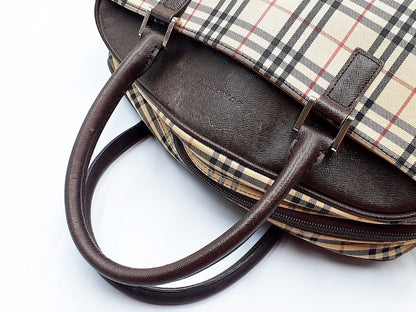 BURBERRY Nova Check Leather Bag 4-Piece Set Bag