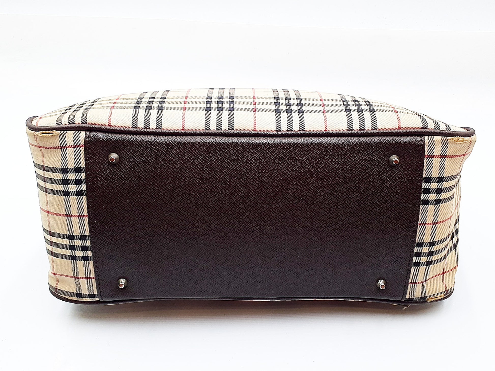 BURBERRY Nova Check Leather Bag 4-Piece Set Bag