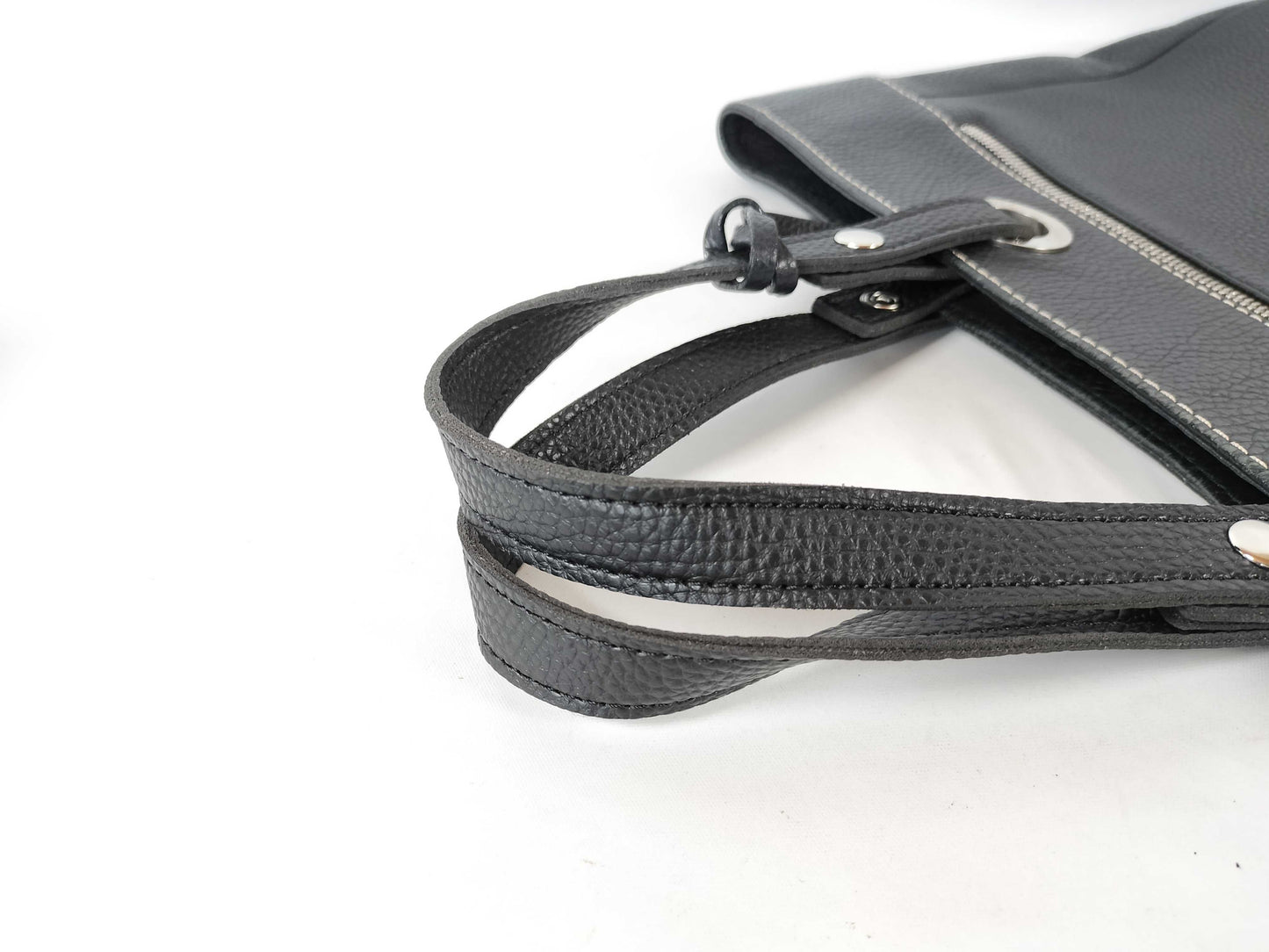 LOEWE Leather Tote Bag with Charm