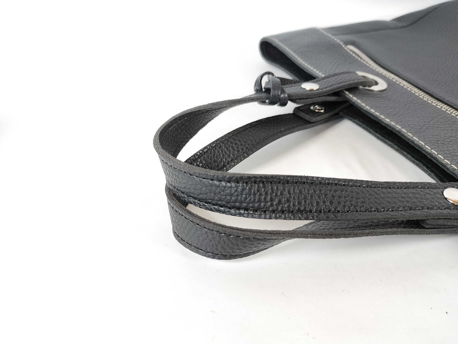 LOEWE Leather Tote Bag with Charm