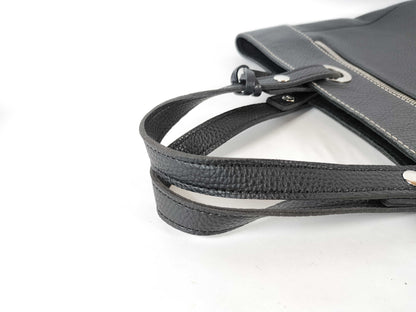 LOEWE Leather Tote Bag with Charm