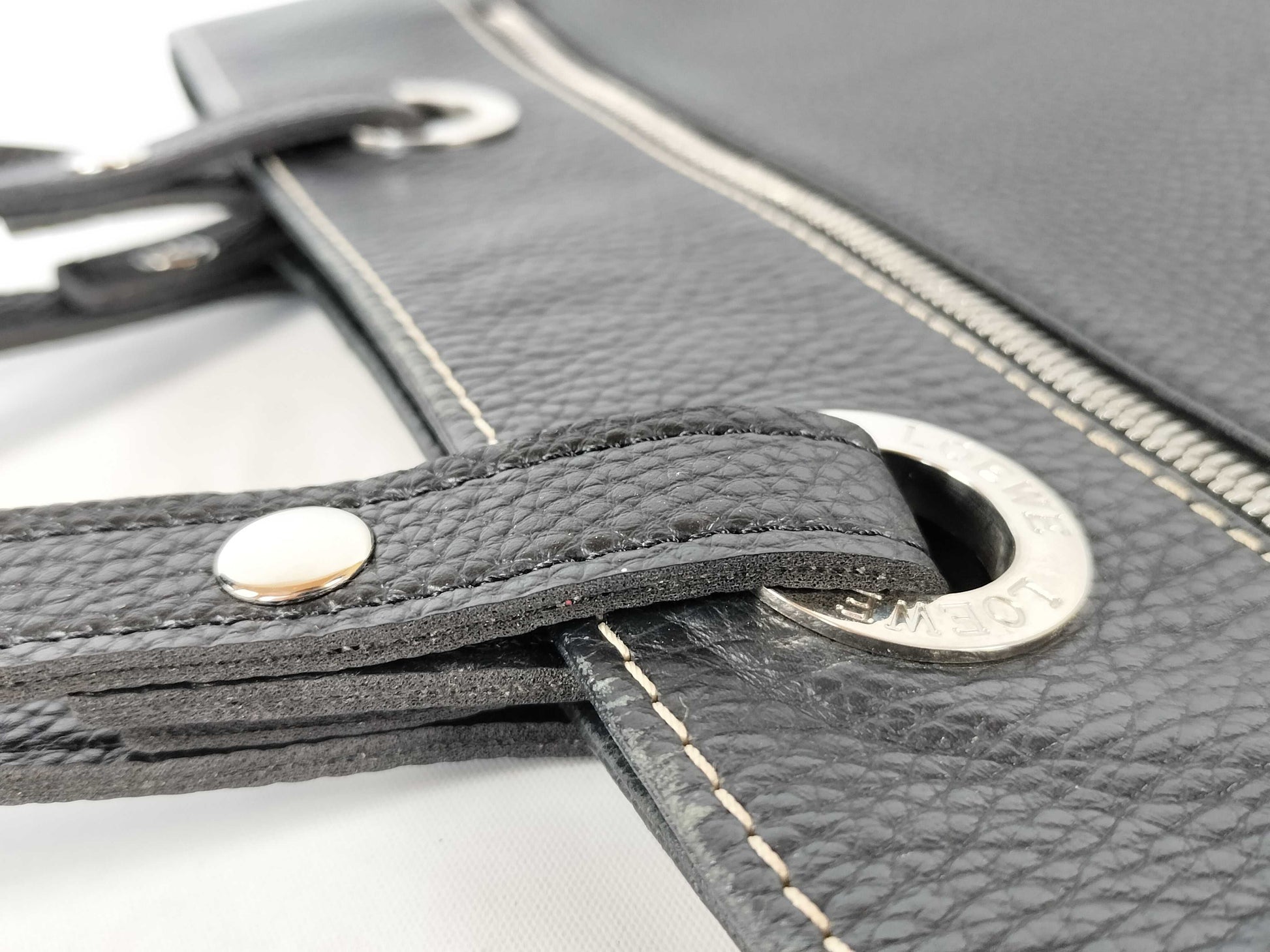 LOEWE Leather Tote Bag with Charm