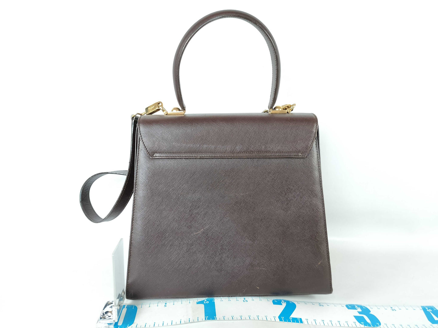 Salvatore Ferragamo 2-way shoulder bag and handbag in Gancini Saffiano leather