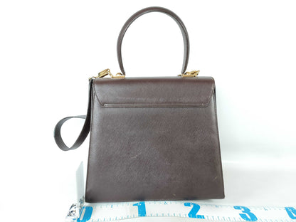 Salvatore Ferragamo 2-way shoulder bag and handbag in Gancini Saffiano leather