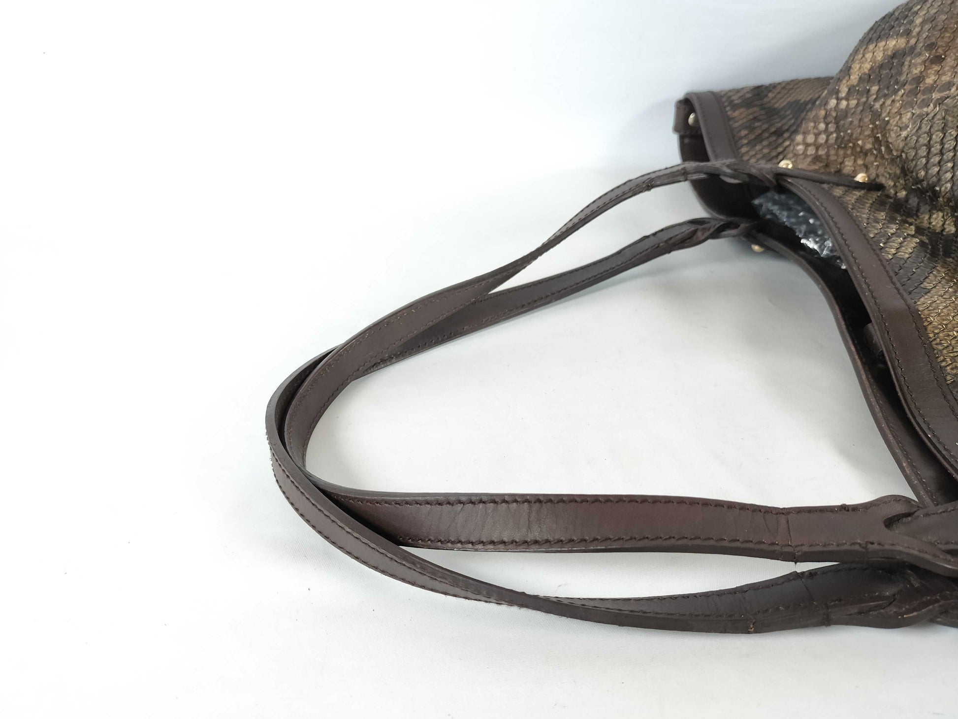 GUCCI GUCCI Swing Tote Bag Pouch Python Tote Bag