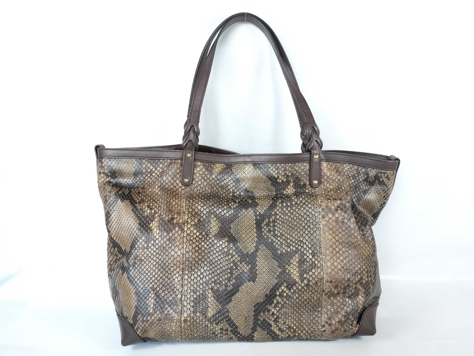 GUCCI GUCCI Swing Tote Bag Pouch Python Tote Bag