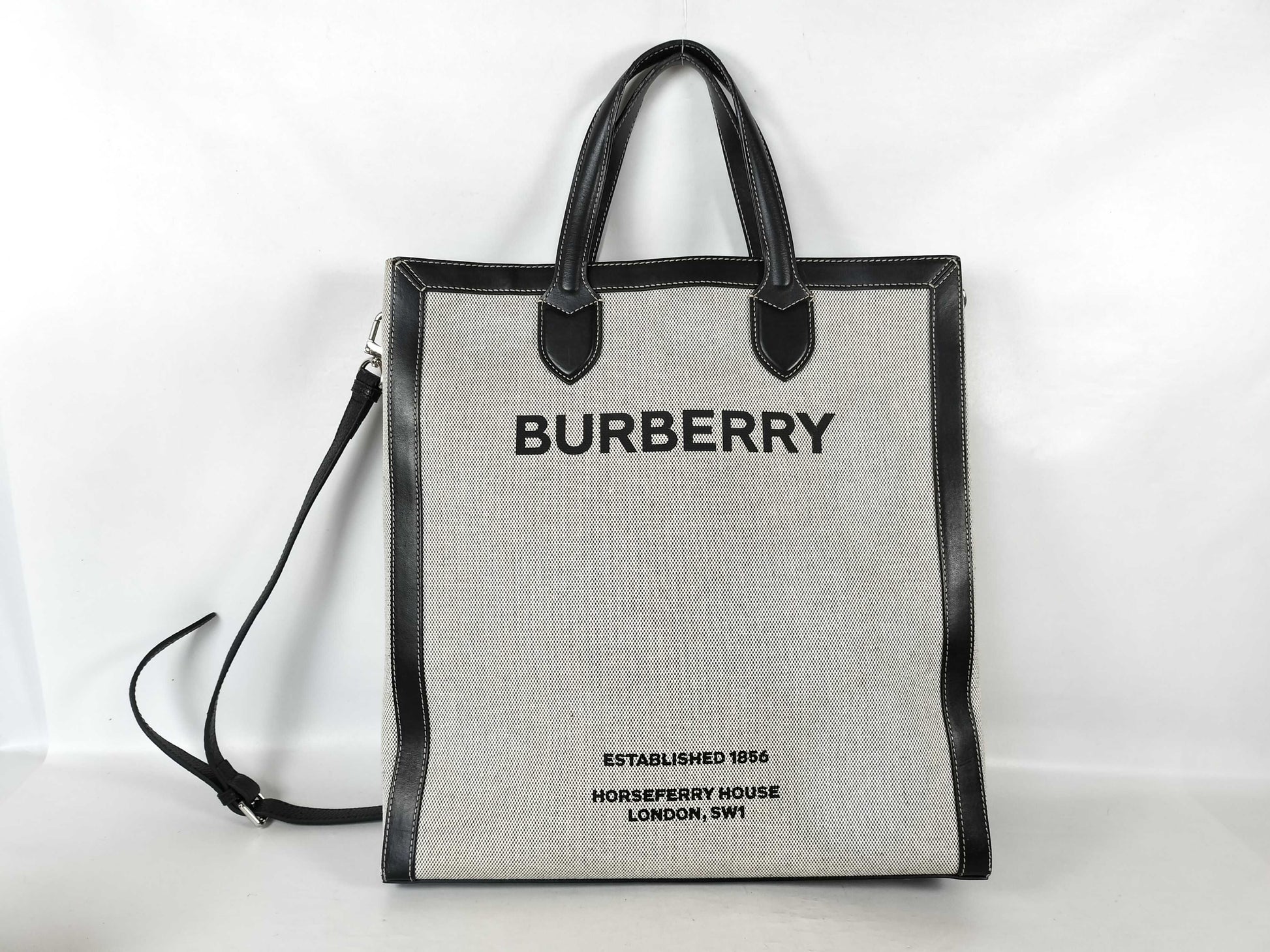 BURBERRY Horseferry 2-way shoulder bag/tote bag