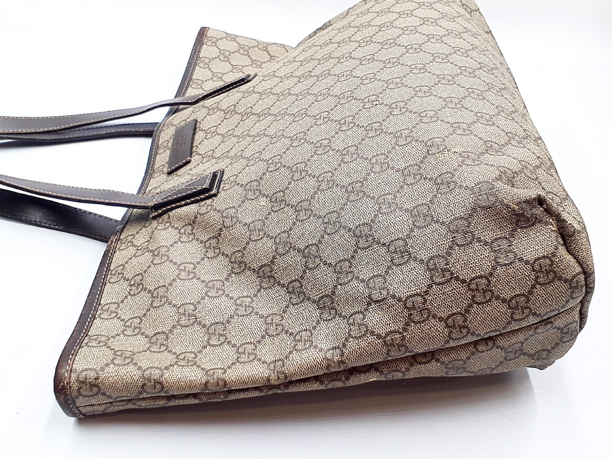 GUCCI GG Crystal 4-Piece Set GG Supreme GG Crystal GG Canvas Leather Tote Bag