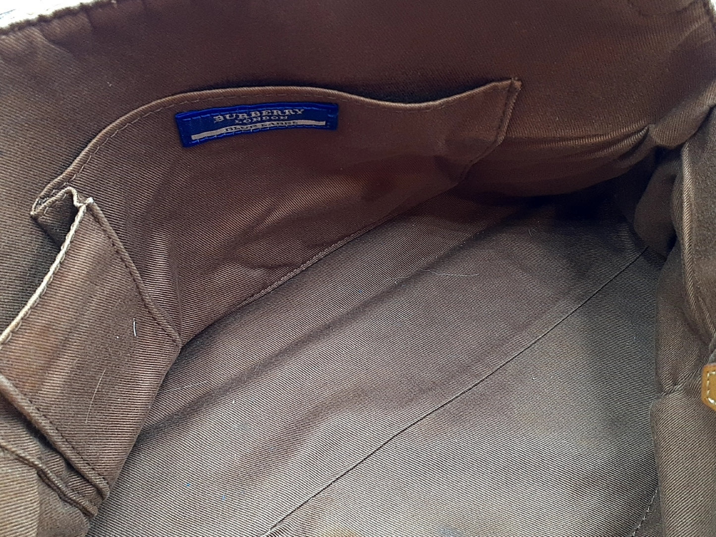 BURBERRY Nova Check Leather Bag 4-Piece Set Tote Bag