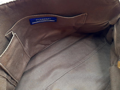 BURBERRY Nova Check Leather Bag 4-Piece Set Tote Bag