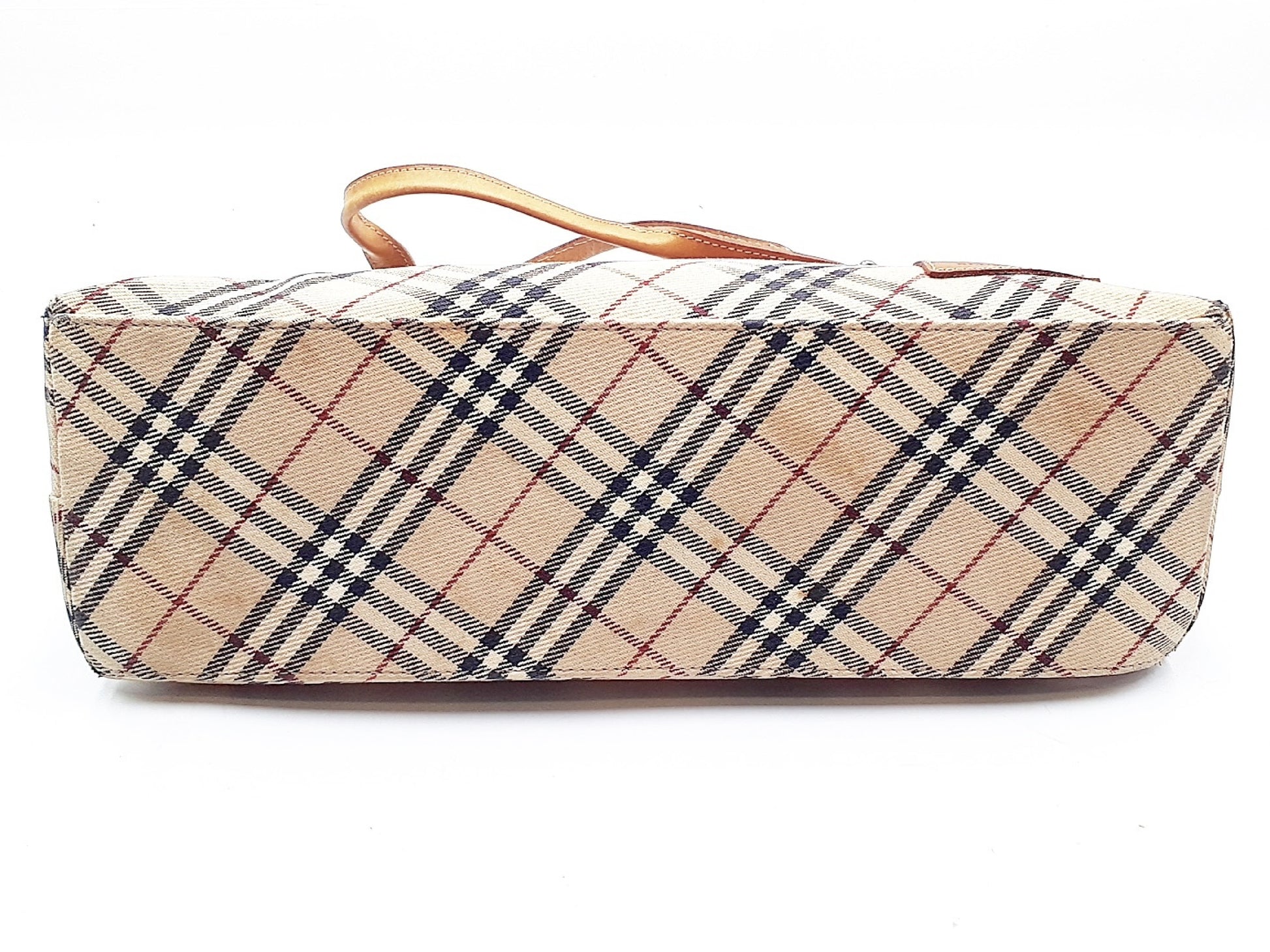 BURBERRY Nova Check Leather Bag 4-Piece Set Tote Bag