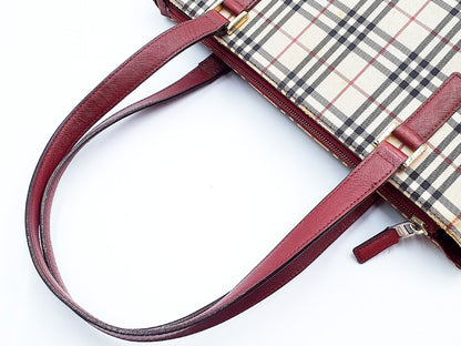 BURBERRY Nova Check Leather Bag 4-Piece Shoulder Bag Set