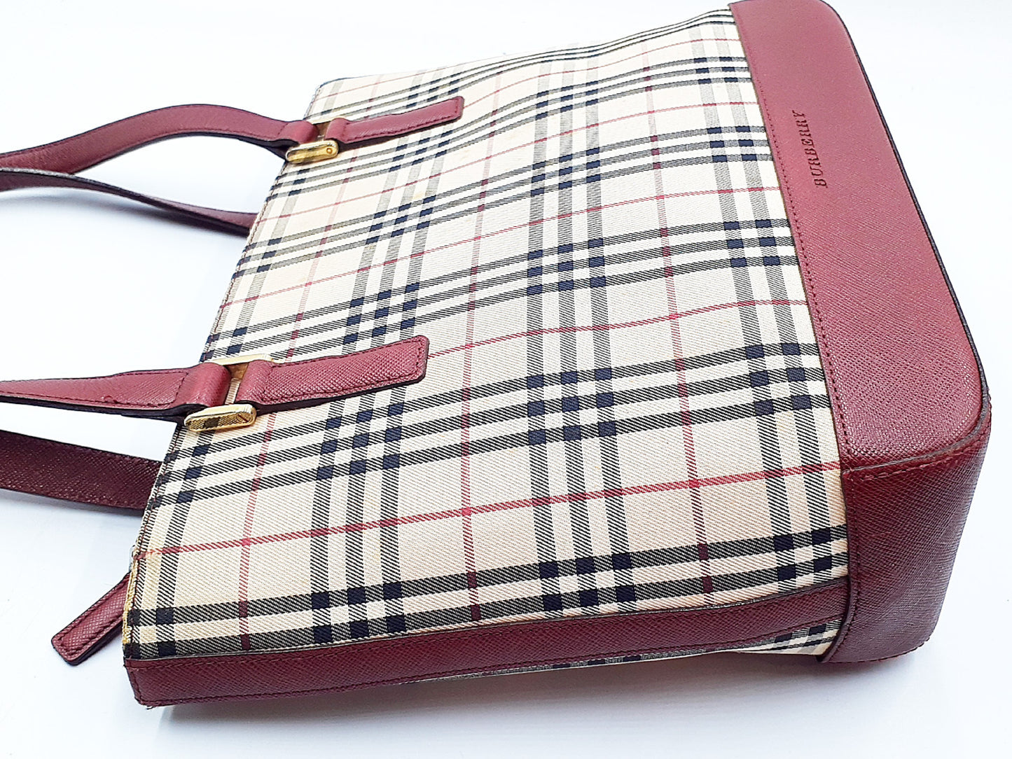 BURBERRY Nova Check Leather Bag 4-Piece Shoulder Bag Set
