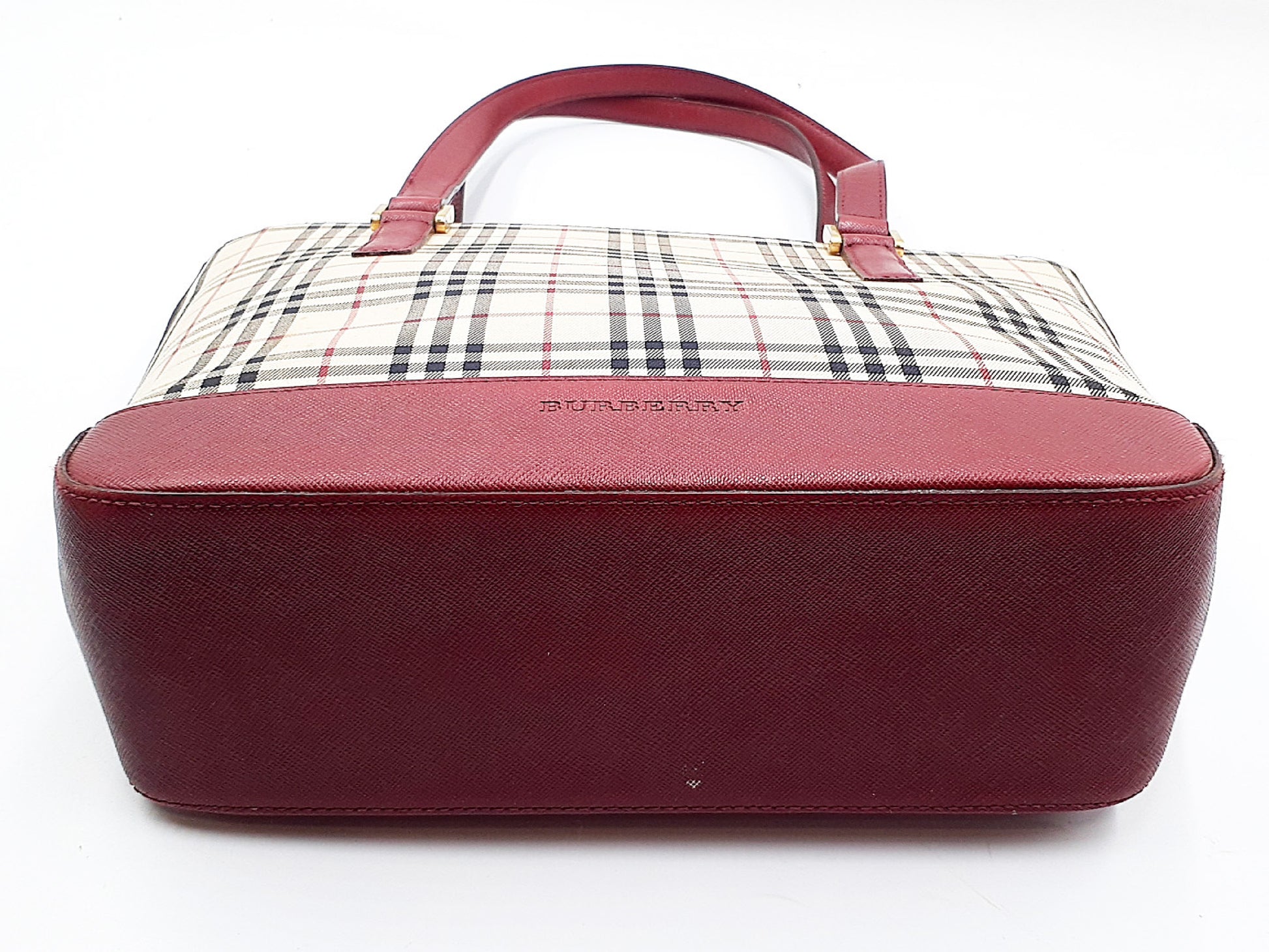 BURBERRY Nova Check Leather Bag 4-Piece Shoulder Bag Set