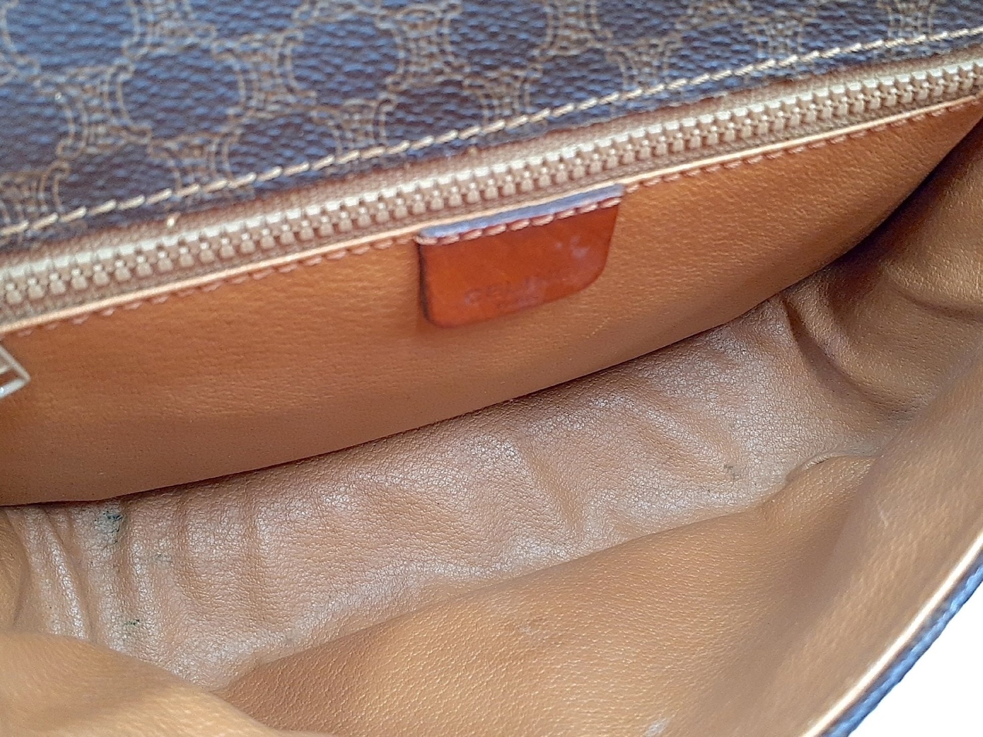 CELINE 4-Piece Macadam Leather Vintage Shoulder Bag Set