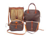 CELINE 4-Piece Macadam Leather Vintage Shoulder Bag Set