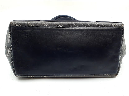 BALENCIAGA Logo Navy Cabas M 581292 Tote Bag