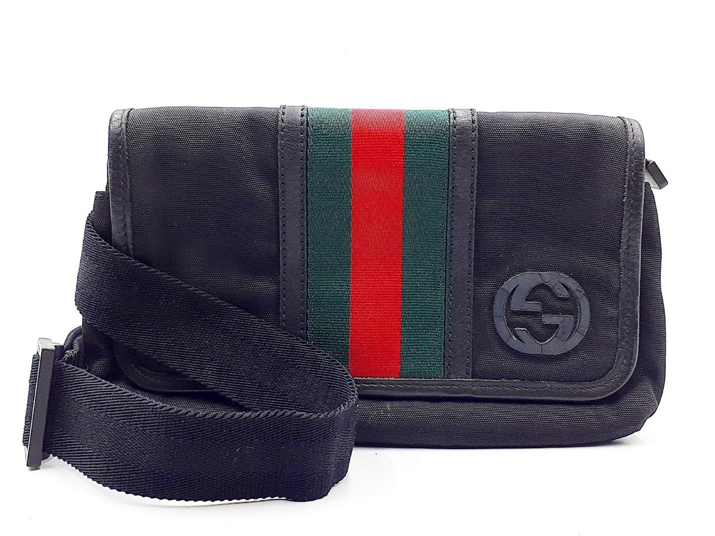 GUCCI Sherry Line Interlocking G Leather Body Bag 181064 Shoulder Bag