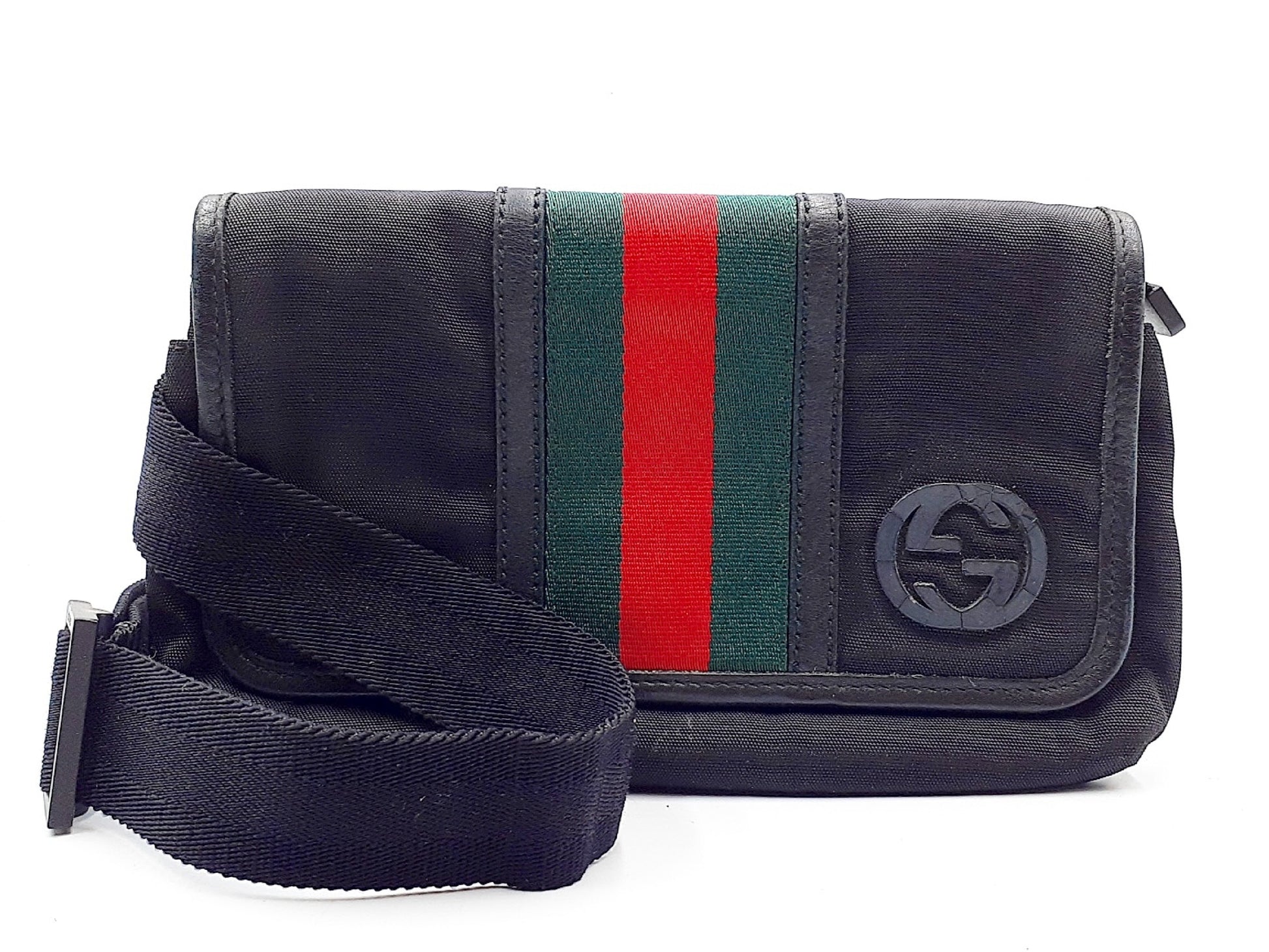 GUCCI Sherry Line Interlocking G Leather Body Bag 181064 Shoulder Bag