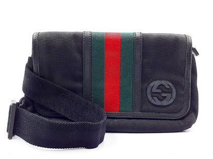 GUCCI Sherry Line Interlocking G Leather Body Bag 181064 Shoulder Bag