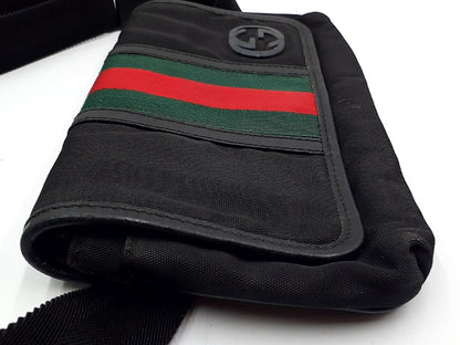 GUCCI Sherry Line Interlocking G Leather Body Bag 181064 Shoulder Bag