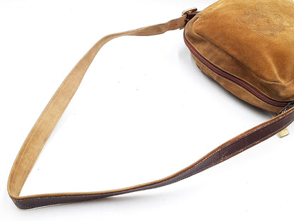 LOEWE Anagram Gold Hardware Leather Shoulder Bag