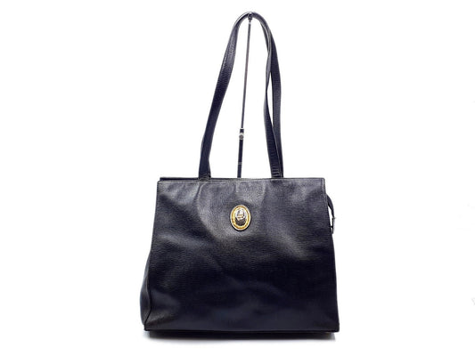 Dior Leather Gold Hardware CD Vintage Tote Bag