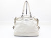 CELINE Chain Hand Triomphe White Handbag