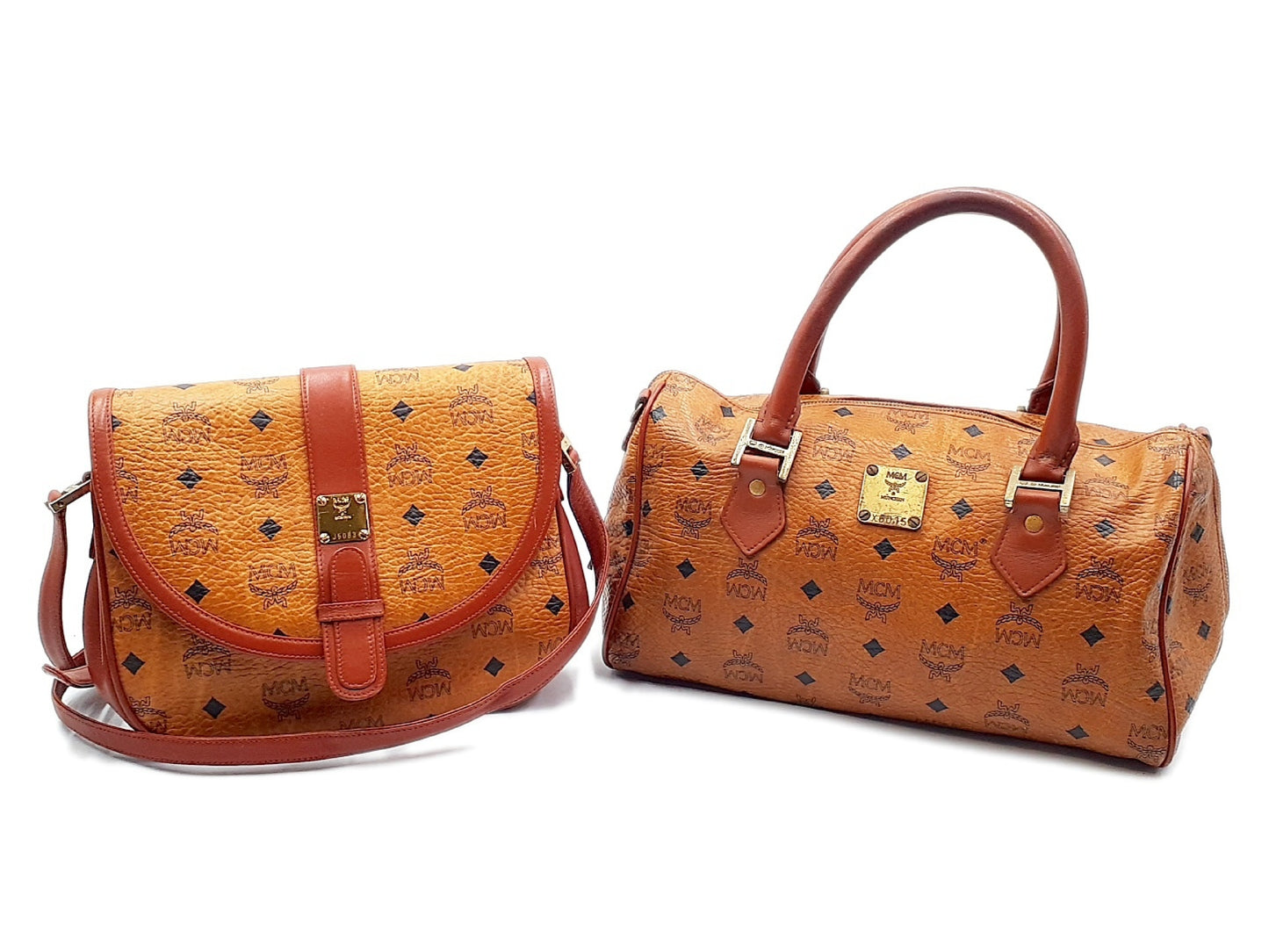 MCM 2-Piece Logo Shoulder Bag/Handbag Bag