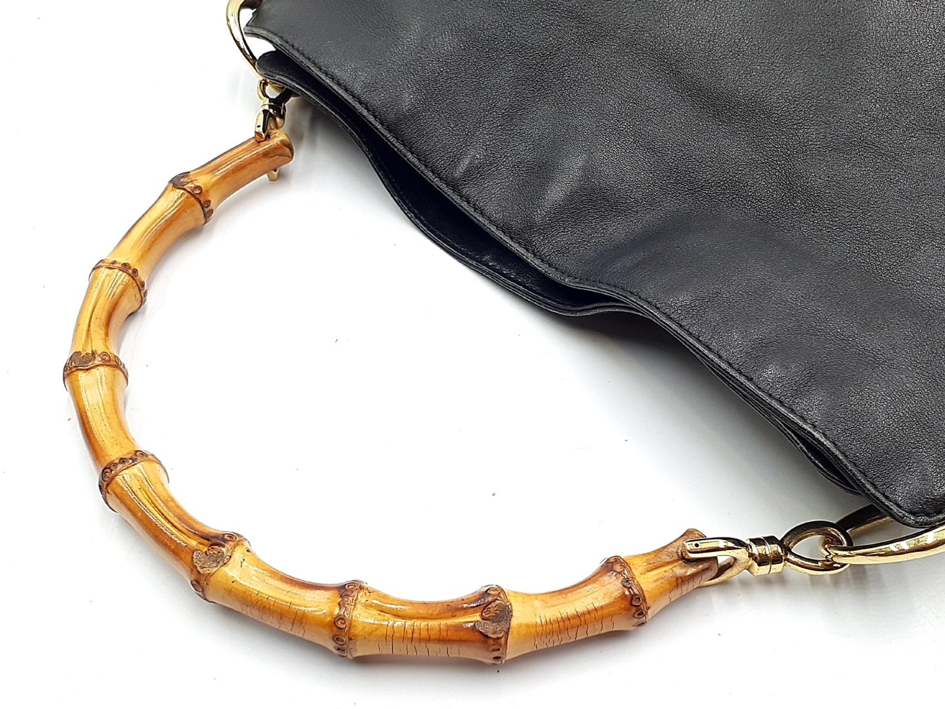 GUCCI 4-piece set Bamboo 2-way shoulder bag and leather bag