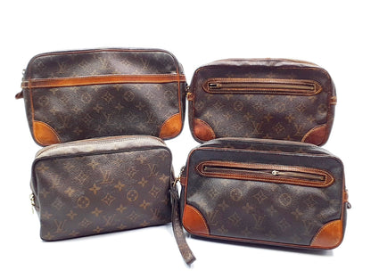 LOUIS VUITTON 4-piece set: Monogram Compiègne 28, True Toilette 23, and Marly Dragonne second bag
