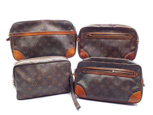 LOUIS VUITTON 4-piece set: Monogram Compiègne 28, True Toilette 23, and Marly Dragonne second bag