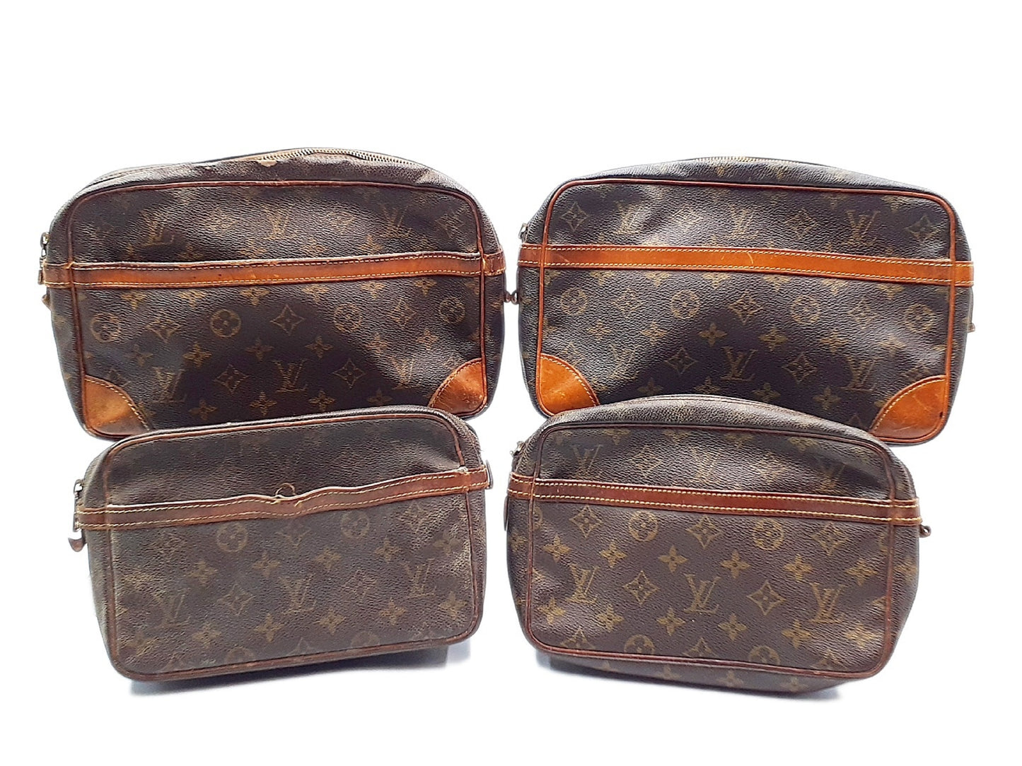 LOUIS VUITTON 4-piece set Monogram Compiègne 28 and Compiègne 23 second bags