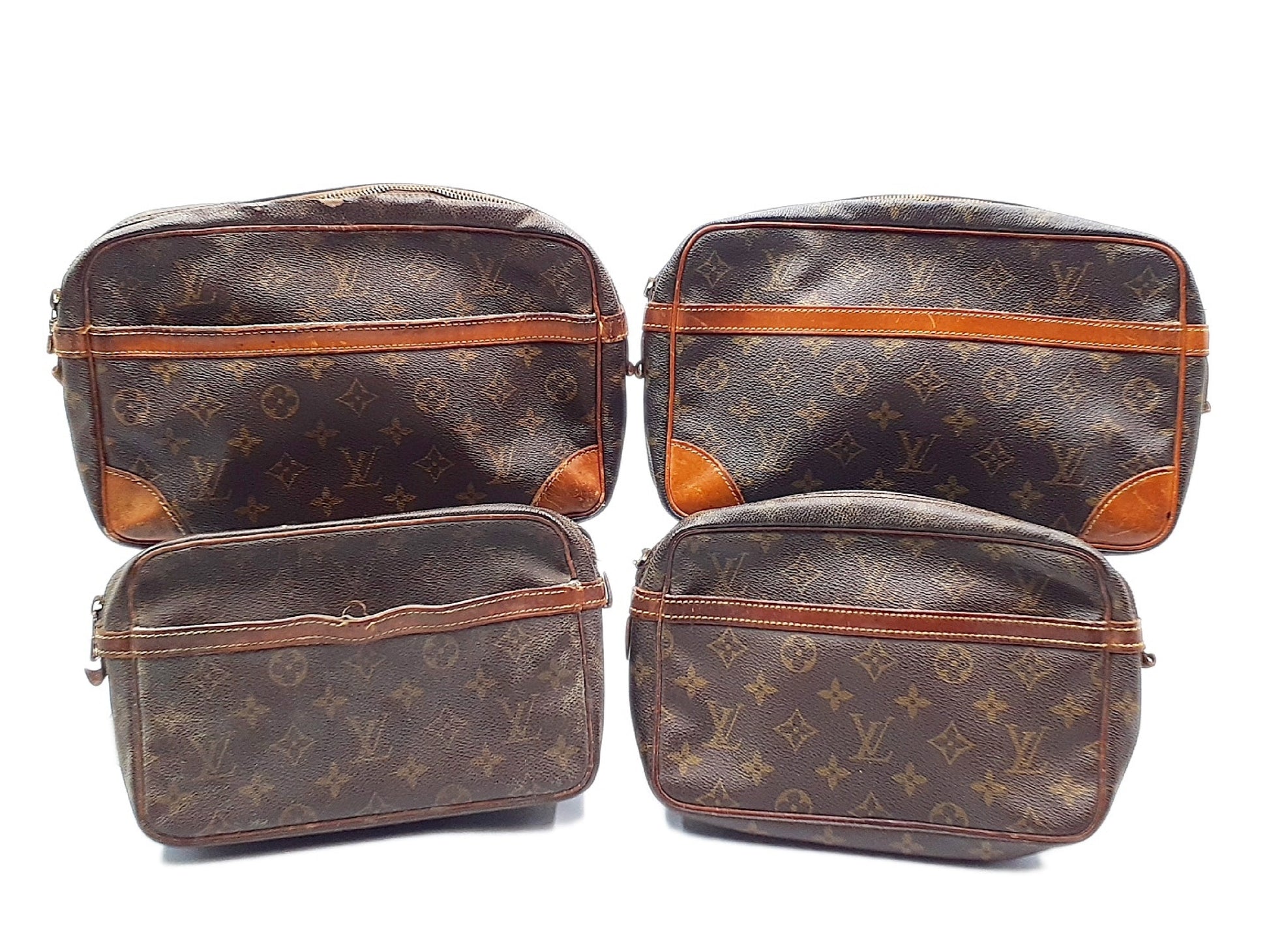 LOUIS VUITTON 4-piece set Monogram Compiègne 28 and Compiègne 23 second bags