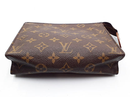 LOUIS VUITTON 3-Piece Monogram Pouch Set: Poche Toilette 15 and Poche Toilette 19