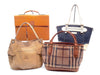 BURBERRY Nova Check Leather Bag 4-Piece Set Tote Bag