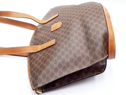 CELINE 4-Piece Macadam Leather Vintage Boston Bag Set