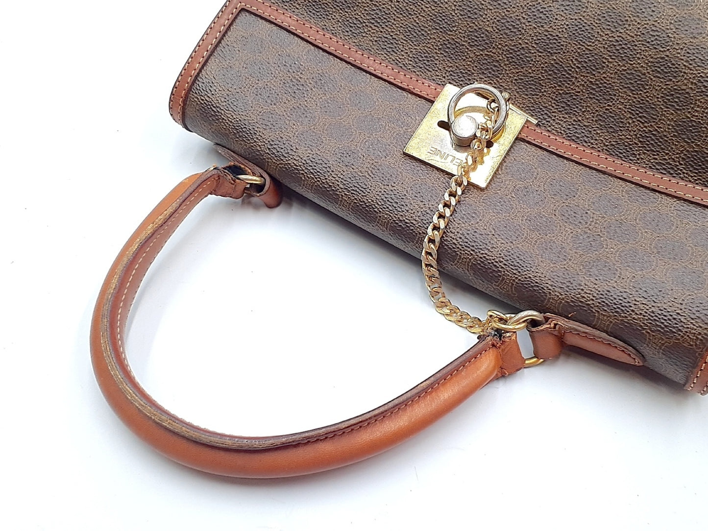 CELINE 4-Piece Macadam Leather Vintage Tote Bag Set