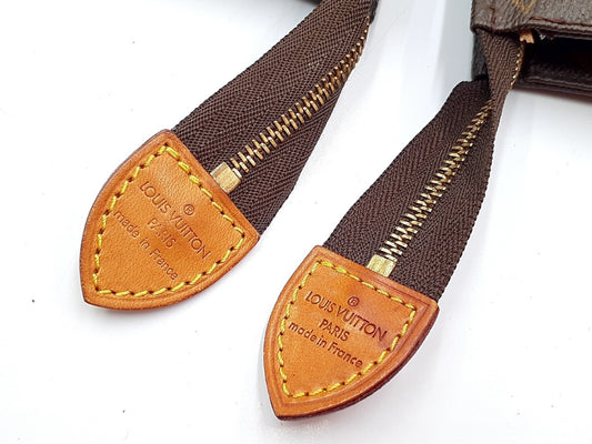 LOUIS VUITTON Monogram 4-Piece Set: Monogram Poche Toilette 15, Poche Toilette 19, Damier Cosmetic Pouch