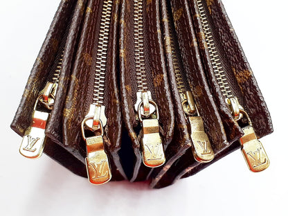 LOUIS VUITTON Monogram Bucket Pouch 5-Piece Set
