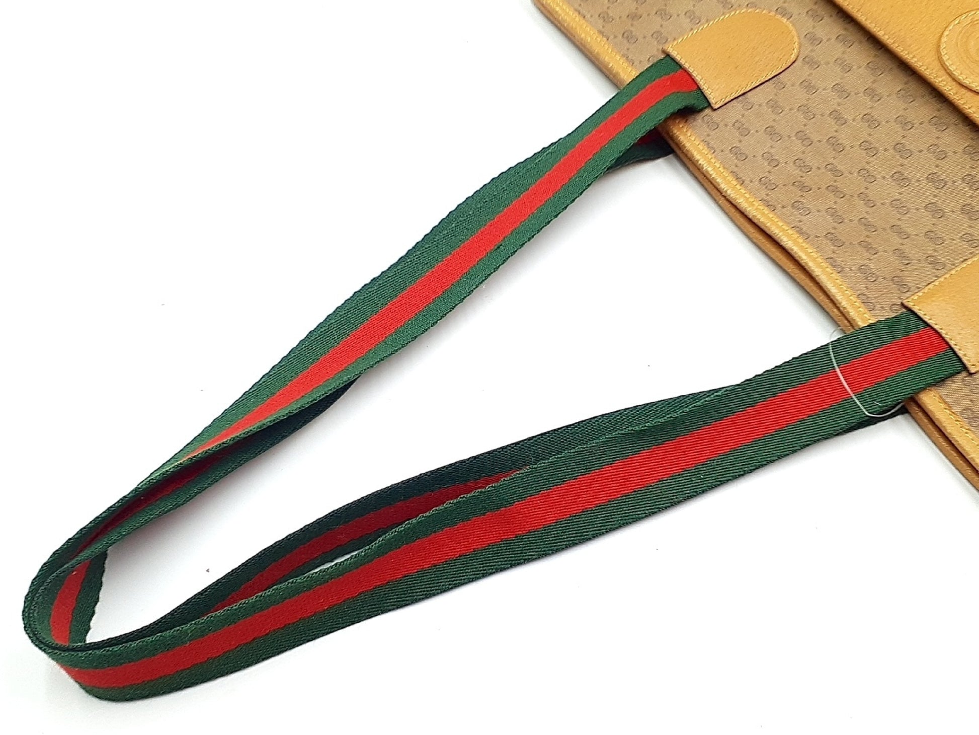 GUCCI GG Supreme 4-Piece Set, GG Supreme Micro GG Sherry Line, Gold Hardware, Vintage Leather Shoulder Bag, Second Bag, Shoulder Bag